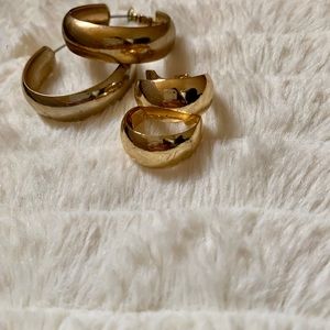 1 in Gold Hoop Earrings